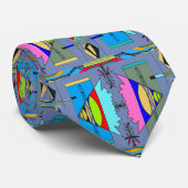 Abstrakte Kunst-mehrfarbige Krawatte (Gerollt)