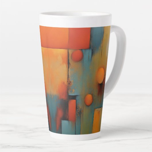 Abstrakte Kunst Milchtasse (Rechte Ecke)