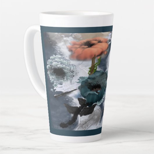 Abstrakte Kunst Milchtasse (Linke Ecke)