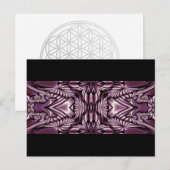 Abstrakte KUNST - Mini-Kaleidoskop 4 Postkarte (Vorne/Hinten)
