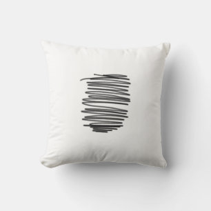 Abstrakte Kunst Minimalistische Grau Weiße Kissen