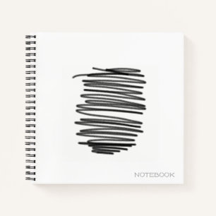 Abstrakte Kunst Minimalistische Grau Weiße Notizbu Notizbuch