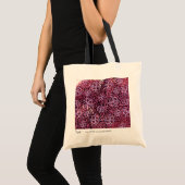 Abstrakte Kunst mit Blumen-Tasche - Burgunder-Rosa Tragetasche (Vorderseite (Produkt))