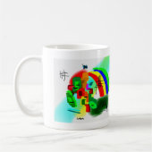 abstrakte Kunst mit donkey1 Kaffeetasse (Links)
