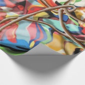 abstrakte Kunst mit Garn Geschenkpapier (Ecke)