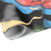 abstrakte Kunst mit Garn Geschenkpapier (Rolleneckpunkt)