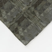 Abstrakte Kunst mit geometrischem Glasmotiv Fleecedecke (Ecke)