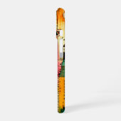 Abstrakte Kunst mit Initialen iPhone 16 Hülle (Linke Seite)