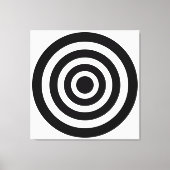 Abstrakte Kunst mit Kreise in Schwarzweiß-Leinwand Leinwanddruck (Vorderseite)
