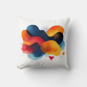 Abstrakte Kunst mit lebhaften Farben Kissen (Vorderseite)