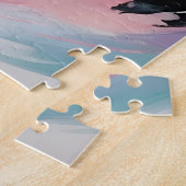 Abstrakte Kunst mit Meereswellen Puzzle (Seite)