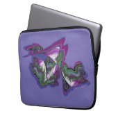 Abstrakte Kunst mit Paint & Digital Creativity Laptopschutzhülle (Vorderseite Links)