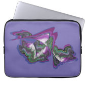 Abstrakte Kunst mit Paint & Digital Creativity Laptopschutzhülle (Vorderseite)