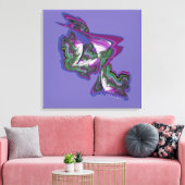 Abstrakte Kunst mit Paint & Digital Creativity Leinwanddruck (Insitu (Wohnzimmer))