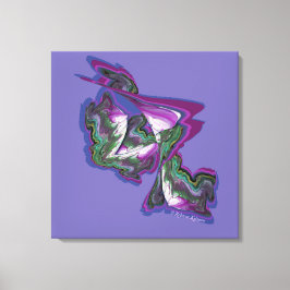 Abstrakte Kunst mit Paint & Digital Creativity Leinwanddruck