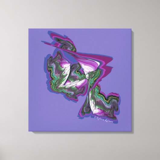 Abstrakte Kunst mit Paint & Digital Creativity Leinwanddruck (Vorderseite)