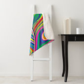 Abstrakte Kunst mit Pfauenfedern Sherpadecke (Beispiel)