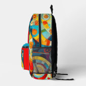 Abstrakte Kunst Moderne Bedruckter Rucksack (Rechts)