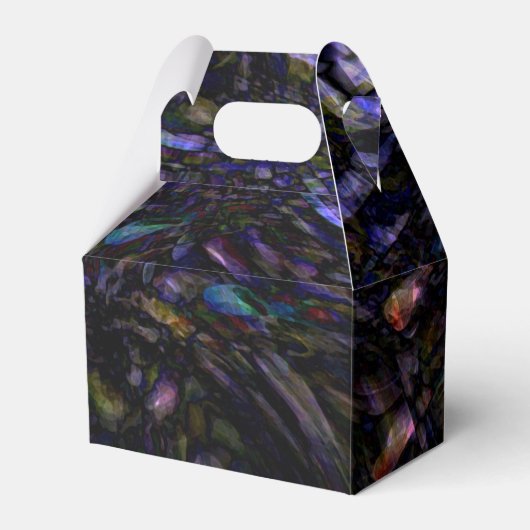 Abstrakte Kunst Moderne Farbgestaltung Künstlerisc Geschenkschachtel (Vorderseite)