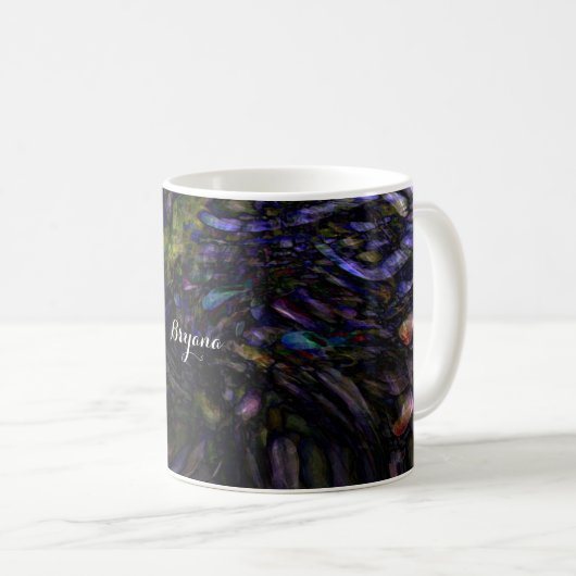 Abstrakte Kunst Moderne Farbgestaltung Künstlerisc Kaffeetasse (VorderseiteRechts)