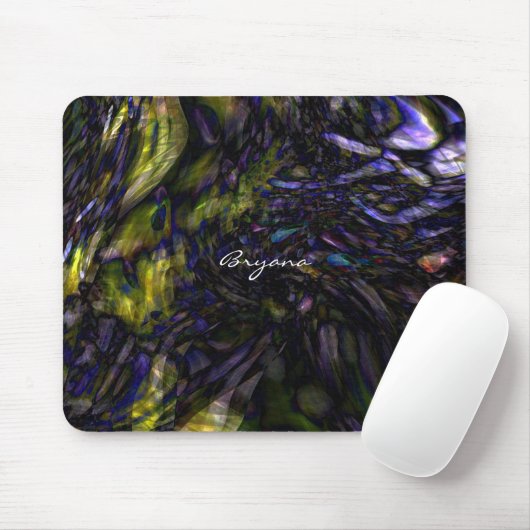 Abstrakte Kunst Moderne Farbgestaltung Künstlerisc Mousepad (Mit Mouse)
