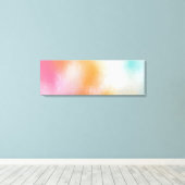 Abstrakte Kunst Moderne Gelb Rot Rosa Blau Leinwanddruck (Insitu (Holzboden))