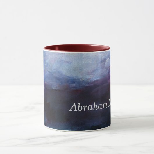 Abstrakte Kunst Moderne personalisierte Umarmung Tasse (Zentrum)