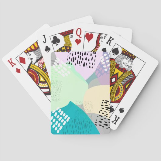 abstrakte Kunst, modernes, originelles Design Spielkarten (Rückseite)