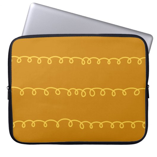 Abstrakte Kunst: Modernes Wrapping Design Laptopschutzhülle (Vorderseite)