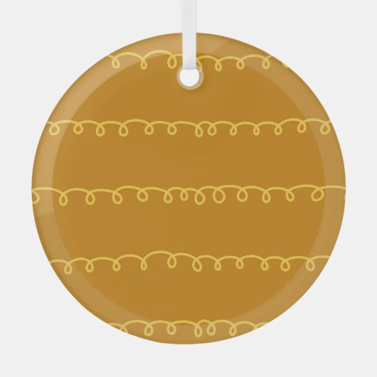 Abstrakte Kunst: Modernes Wrapping Design Ornament Aus Glas (Vorderseite)