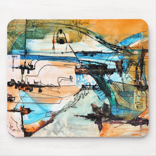 Abstrakte Kunst Mousepad (Vorne)