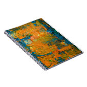 Abstrakte Kunst Multicologe gemischte Orange Abstr Notizblock (Rechte Seite)