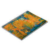 Abstrakte Kunst Multicologe gemischte Orange Abstr Notizblock (Linke Seite)