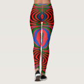 Abstrakte Kunst - Multiprint-Leggings Leggings (Rückseite)