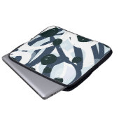 Abstrakte Kunst: Nahtlose Malerei Laptopschutzhülle (Vorne Knopf)