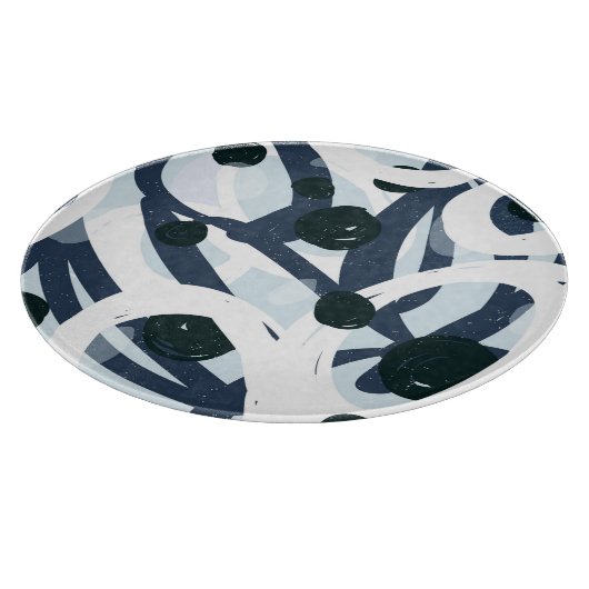 Abstrakte Kunst: Nahtlose Malerei Schneidebrett (Ecke)