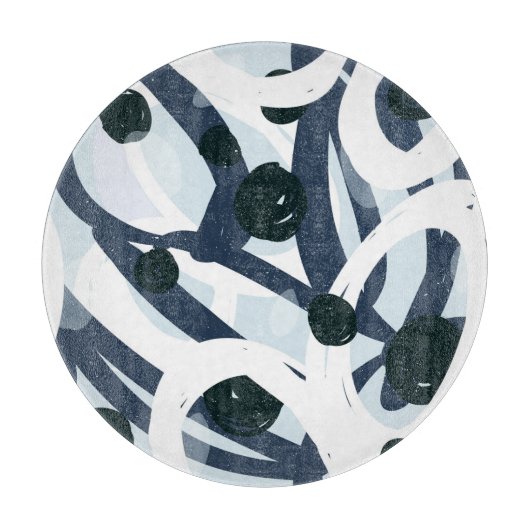 Abstrakte Kunst: Nahtlose Malerei Schneidebrett (Vorderseite)