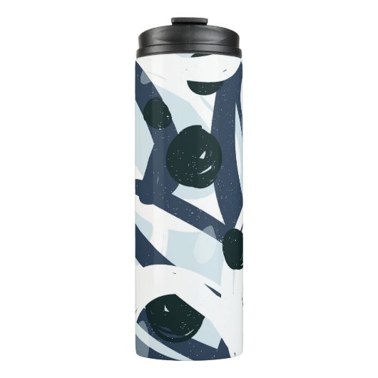 Abstrakte Kunst: Nahtlose Malerei Thermosbecher (Vorderseite)