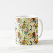 Abstrakte Kunst nahtlose Muster-Allover-Design-Bac Kaffeetasse (VorderseiteRechts)