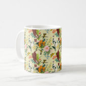 Abstrakte Kunst nahtlose Muster-Allover-Design-Bac Kaffeetasse (Vorderseite Links)