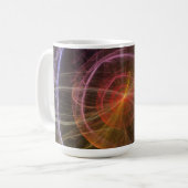 Abstrakte Kunst - Neue Welt Kaffeetasse (Vorderseite Links)