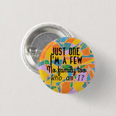 abstrakte Kunst - Nur eins bin ich ein paar.passph Button (Vorne & Hinten)