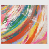 Abstrakte Kunst Ölpinselstriche. o Geschenkpapier (Flach)