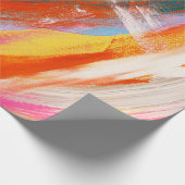 Abstrakte Kunst Ölpinselstriche. o Geschenkpapier (Ecke)