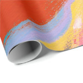 Abstrakte Kunst Ölpinselstriche. o Geschenkpapier (Rolleneckpunkt)