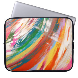 Abstrakte Kunst Ölpinselstriche. o Laptopschutzhülle