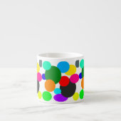 Abstrakte Kunst Pale Türkis Grün Weiß Espressotasse (Vorderseite)