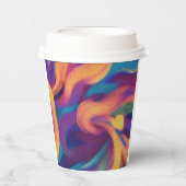 Abstrakte Kunst Pappbecher (Vorderseite)