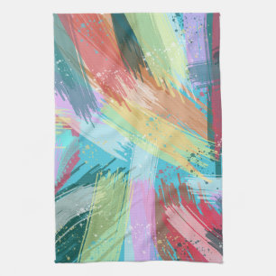 Abstrakte Kunst Pastell Geschirrtuch