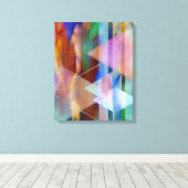 Abstrakte Kunst - Pastorale Mitternacht - Rechteck Leinwanddruck (Insitu (Holzboden))